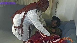 Chubby Ebony Doctor Craves Rough Doggystyle Handling in Hospital