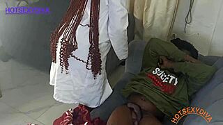 Chubby Ebony Doctor Craves Rough Doggystyle Handling in Hospital