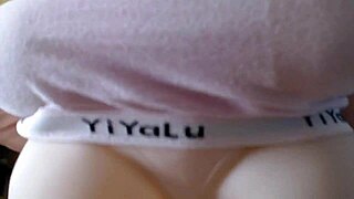 ever wonder how a mature small uncut cock pounds this tight fuck doll up close?