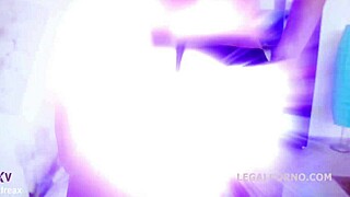 Kira Thorn's First DAP Gangbang! 5on1 Double Anal with Gapes and Toys?