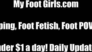holy shit youre getting the ultimate femdom footjob from this fetish babe!
