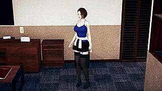 Jill valentine cosplay turns into hot masturbation with big tits and ass play