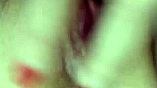 fingers plunge deep into wet clit and vagina close up