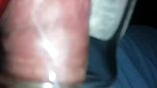 Curious jar teases slick pussy lips in hidden masturbation frenzy buildup