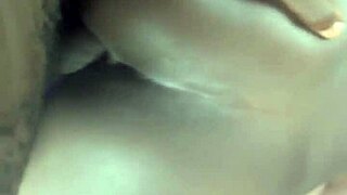 I pound my submissive ebony house girl hard in homemade rough fuck