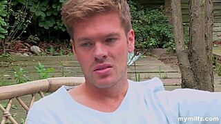 Husband hides in closet watching wife take big cock doggystyle from stranger