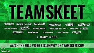 Khloe Kingsley bends over kitchen counter for Danny Mountain's deep doggystyle pounding