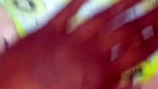 Kiwi shoves panties aside for monster cock pounding