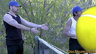 stepdaughter teen rides cocks in wild fourway group facial orgy