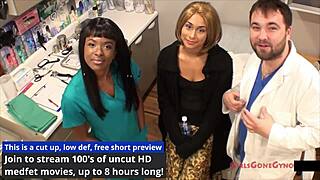 carol cummings nurse in latex skirt spreads for patient cum fetish