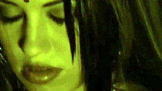 brunette indian beauty strips nude teasing erotic dance undressing slowly revealing curves