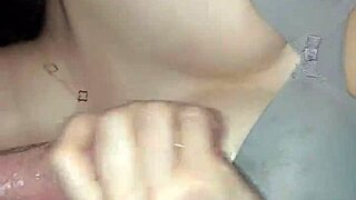 Hope Heaven cute Arab girl sloppy wet blowjob ball licking riding rough moaning explosive cumshot tits