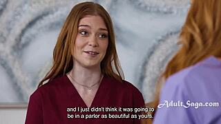 masseuse chats nerves away practicing massage on milf in-law