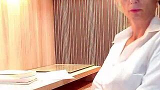 milf blonde begs for cum domination orgasm make me explode daddy??