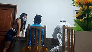 Camera Catches Curvy Latina Restaurant Whore Fucked Big Natural Tits College Parody!