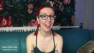 petite redhead goth emo gives cuckold joi humiliation in femdom fantasy