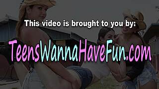 teen babe licks cum off skin in wild outdoor group party blowjob