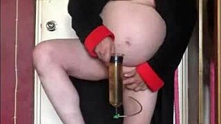 shy homemade lover gulps own pee craving yours desperately