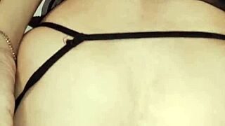 hey check this russian mature couple's homemade lingerie anal collection in stockings