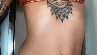 hey babe check skylarbonez all oiled up shaking big tits in louis vuitton bikini hardcore