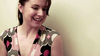 Brunette lesbian digs small tits babe's wet pussy