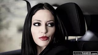 imagine picking up hot teen hitchhiker for ffm threesome deepthroat fun