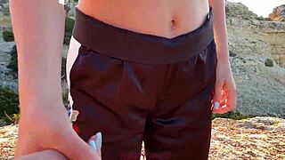 step sis morning view gets so hot outdoors early 😍🌅💦