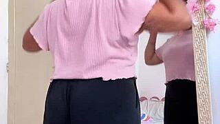 chubby ebony babe farts getting ready for her hot date