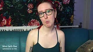 petite redhead goth emo gives cuckold joi humiliation in femdom fantasy