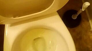 ever wonder how a 21-year-old's penis peeks out while pissing in the toilet?