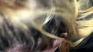 i welcomed my friend with a deepthroat blowjob and swallowed his hot cumshot