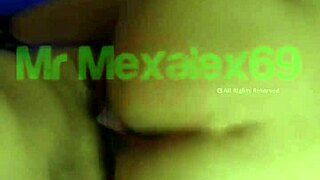 Horny Mexican teen big ass bent over doggystyle hardcore pounding juicy pussy