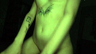 they sneak hard nighttime fucks with cute redhead riding rough doggystyle then swallowing cum