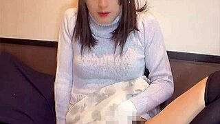 does cute japanese ladyboy's quiet masturbation turn you on?