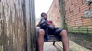 brazilian skinny babe with small waist spreads legs to ride big cock slow