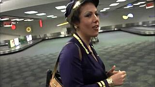 What happens when milf stewardess in stockings meets massive black cock for wrecking?