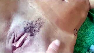 i love showing off my big clit and tits poolside