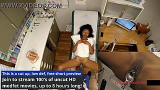 Ebony College Student Nikki Stars Spreads in Gyno Exam Spy Cam at Tampa University