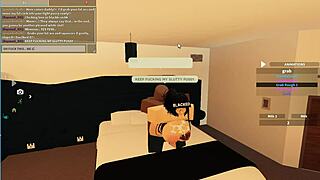 roblox slut cheats with huge bbc pounding her fat ass!