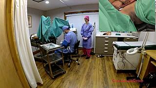 Ebony College Student Nikki Stars Spreads in Gyno Exam Spy Cam at Tampa University