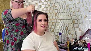 Hey, you gotta see BBW Rose Lareines amazing threesome teaser backstage