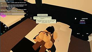 roblox slut cheats with huge bbc pounding her fat ass!