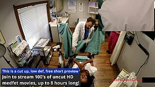 Ebony College Student Nikki Stars Spreads in Gyno Exam Spy Cam at Tampa University