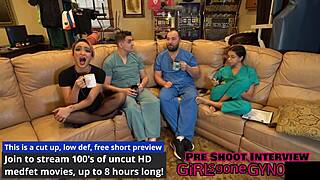 channy crossfire's tanned latex gloves fetish dental checkup backstage