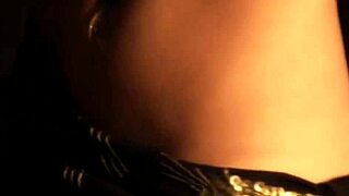 mature brunette milf dances seductively before blowjob and handjob action