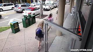 security officer bends adira allure over for tattooed teen pussy hammered by big cock