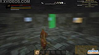 curvy cute big tits babe builds stone house kitchen bed in sexy 3d game