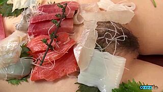 young office slut deepthroats old man's throbbing cock at work