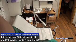 dr tampa's lesbian torment clinic features olivia kassady in latex handcuffs