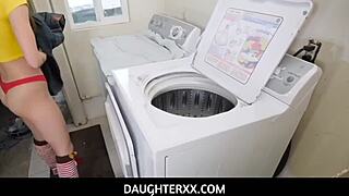 catalina ossa spreads her teen pussy and tits for stepdad's cock. she takes his load to seal his silence pov